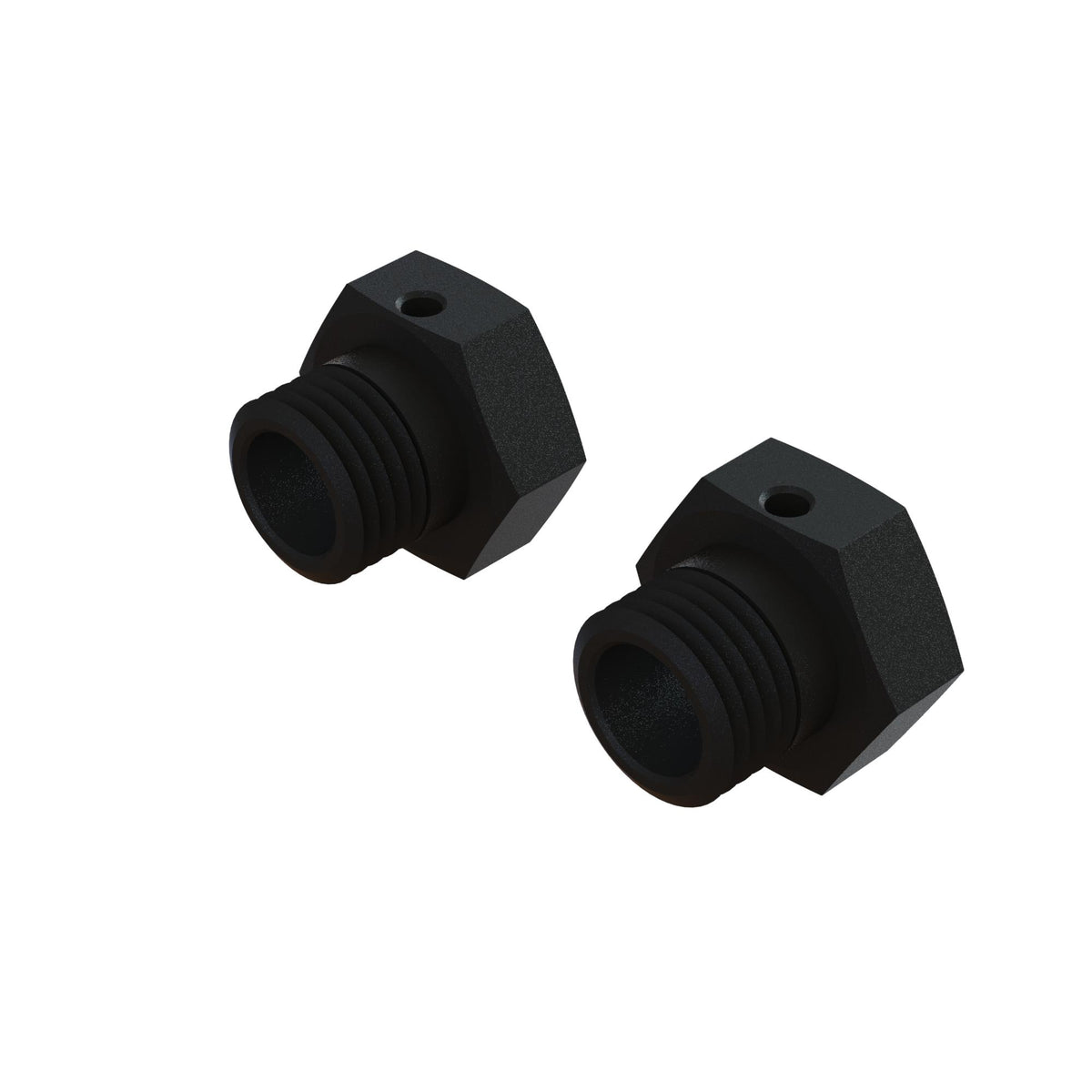 ARRMA Aluminum Wheel Hex 17mm, 16.5mm Thick, Black (2)