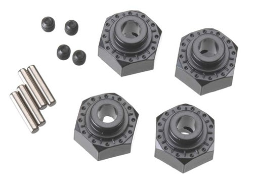 Axial Aluminum Hex Hub 12mm Black (4) - AXIC0429