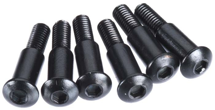 Axial M3x4x15mm Hex Socket Button Head Shoulder Screw (Black) (6pcs) - AXIC1073