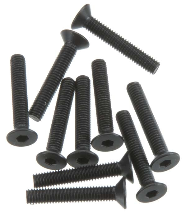 Axial Hex Socket Flat Head M3x18mm Black (10) - AXIC0148