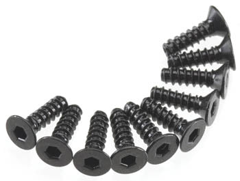Axial Hex Socket Tap Flat Head M3x10mm Black (10) - AXIC0128