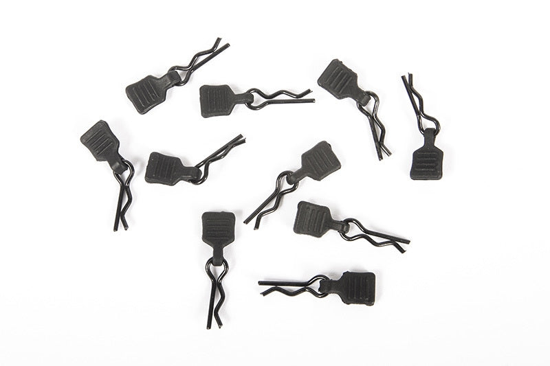 Axial 3mm Body Clip w/Tab Black (10) SCX24