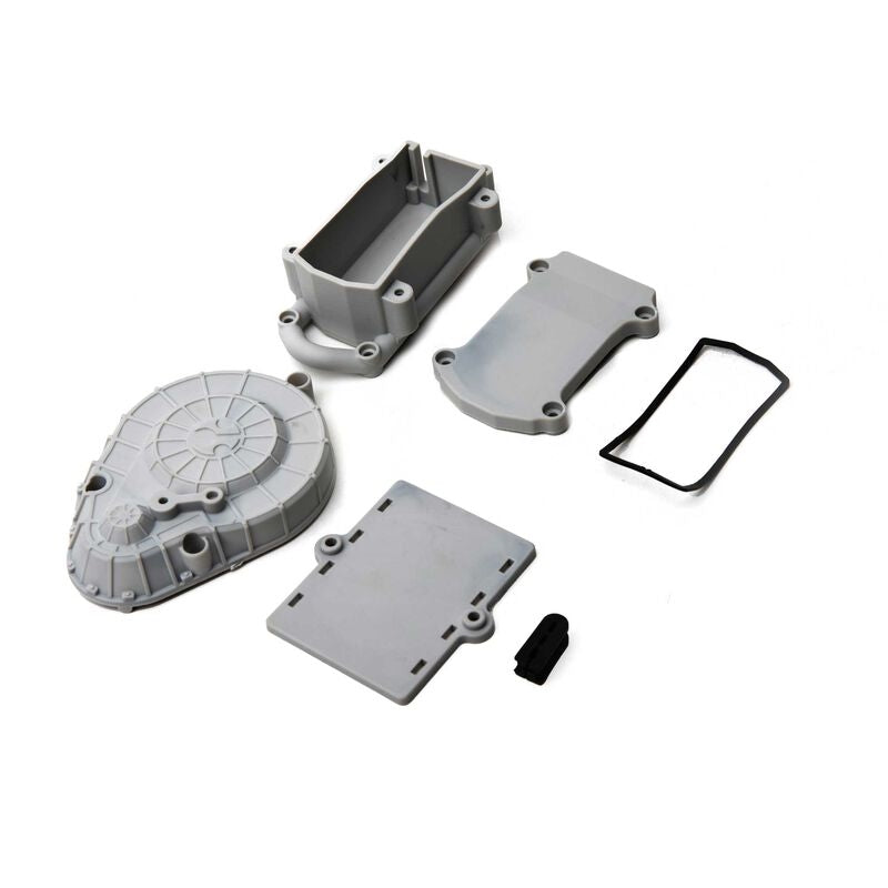Axial RBX10 Cage Radio Box and Spur Cover (Gray)