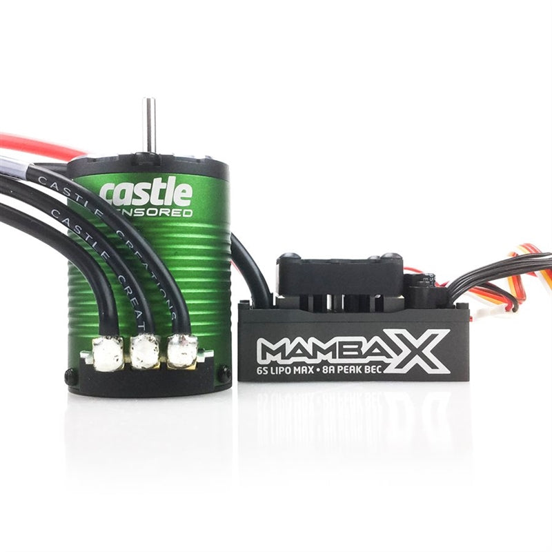 Castle Creations Mamba X WP ESC and 1406-5700kV Sensored Combo