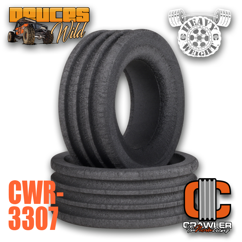 Crawler Innovations Deuce's Wild Heavy Weight Single Stage 3.85" - 4.19" Tall 1.9 Tire Foams (2)