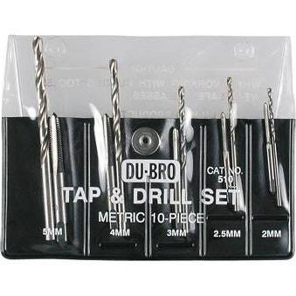 Du-Bro 10-Piece Metric Assorted Tap & Drill Set