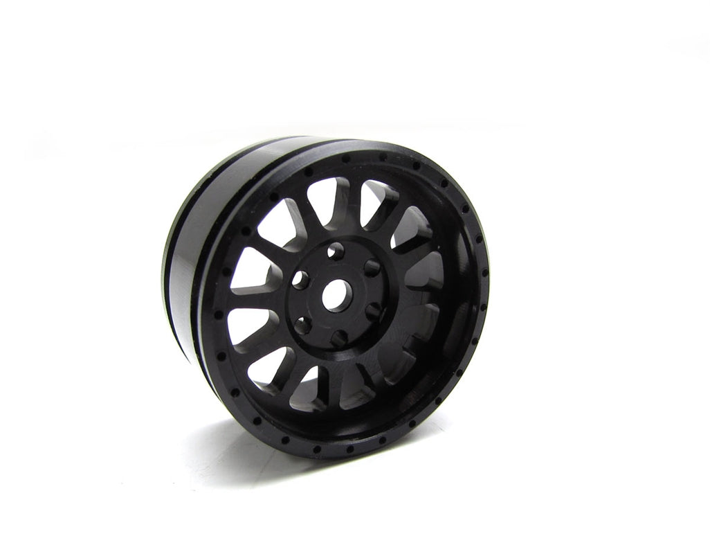Gear Head RC M-12 Micro Crawler Wheels, Black (4)