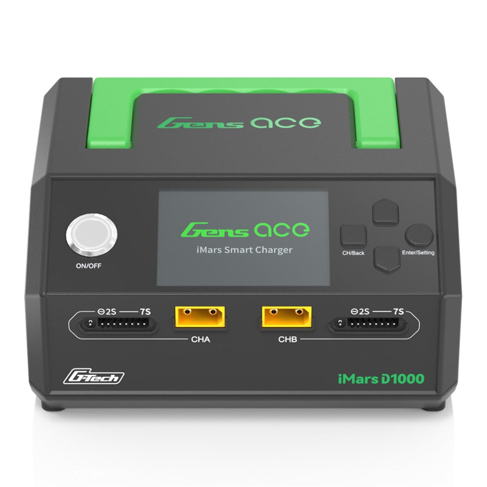 Gens ace IMARS D1000 G-Tech 1000W Dual Channel AC Charger (GEAD1000-UB)