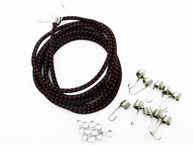 Hot Racing 1/10 Scale Bungee Cord Kit (Black Red)