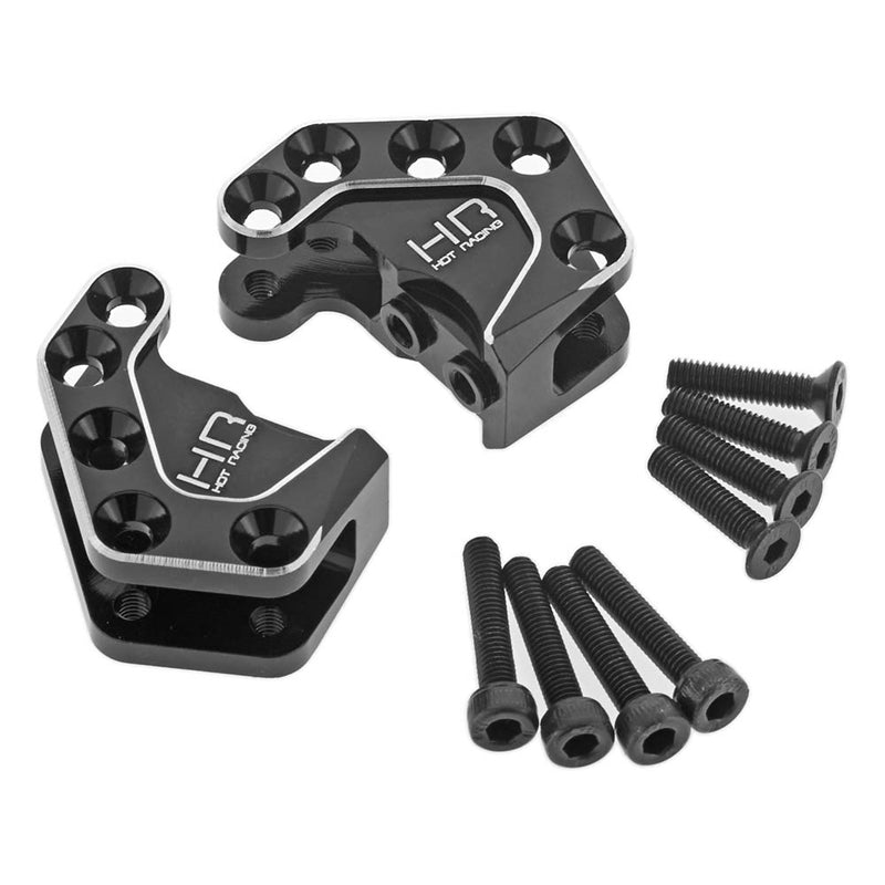 Hot Racing Aluminum Axle Lower Shock Mount (2) Black