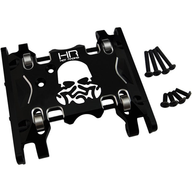 Hot Racing Aluminum Bearing Skid Plate (Speed Transmission) - SCX10 II Kit