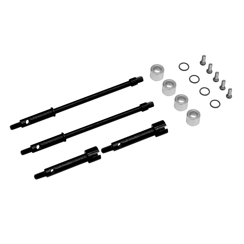 Hot Racing +4mm Steel Drive Stub Axles Axial SCX24