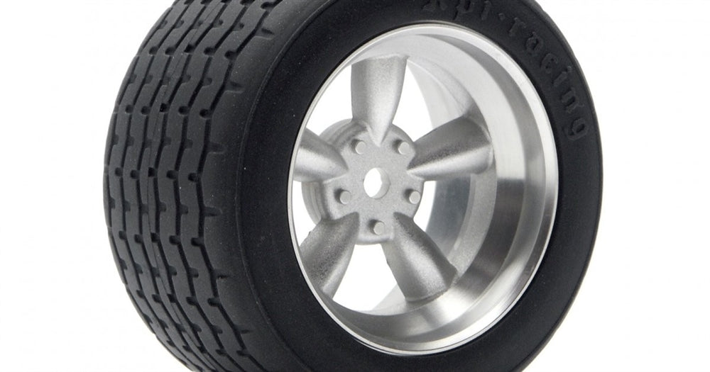 HPI Racing Matte Chrome Vintage 5 Spoke Wheel, 31mm, 6mm Offset (2pcs)