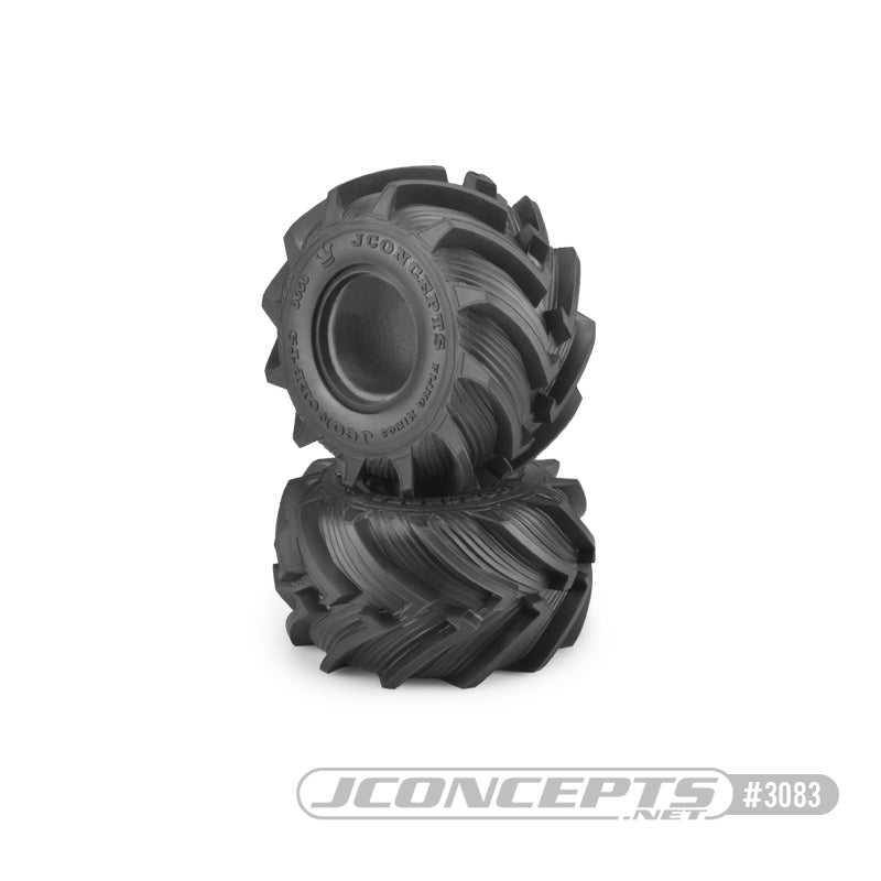 JConcepts Fling Kings Jr. 2.2" Monster Truck Tires - Blue Compound (2)