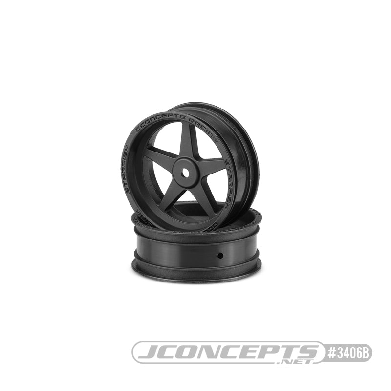 JConcepts Starfish 2.2" Front Wheels, Black (2)