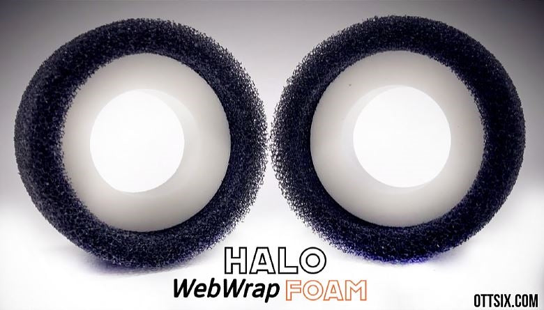 Team Ottsix Racing 1.9" HALO WebWrap Foams 3.6" OD - Red Dot (2)