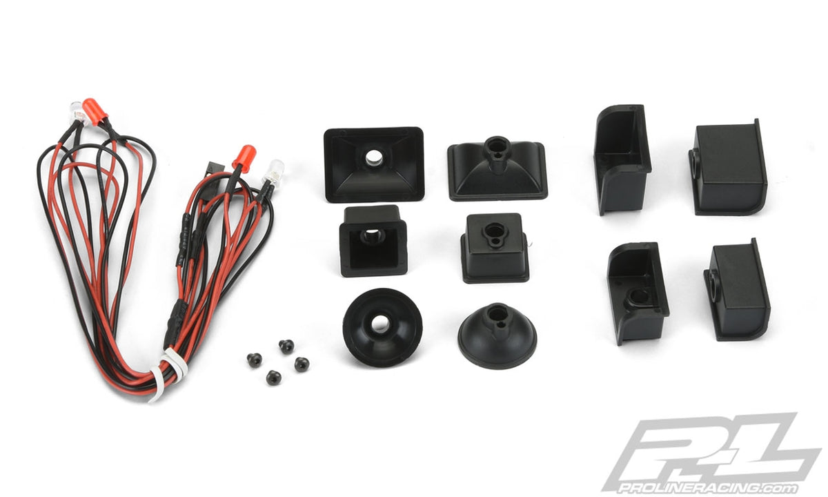 Pro-Line Universal LED Headlight & Tail Light Kit for Crawlers
