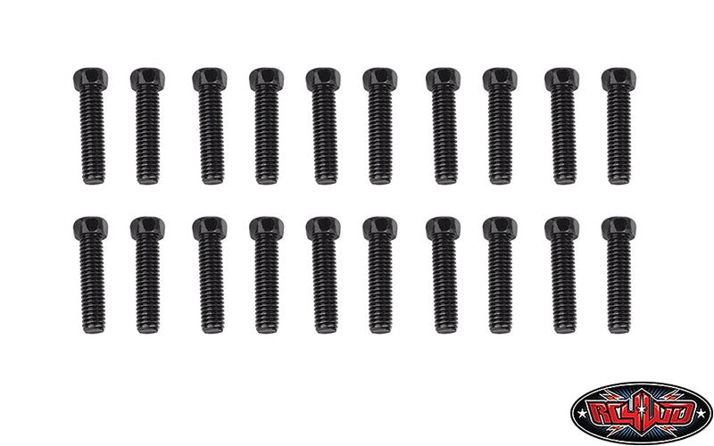 RC4WD Scale Hex Head Bolts (M3x12mm) (Black) (20)