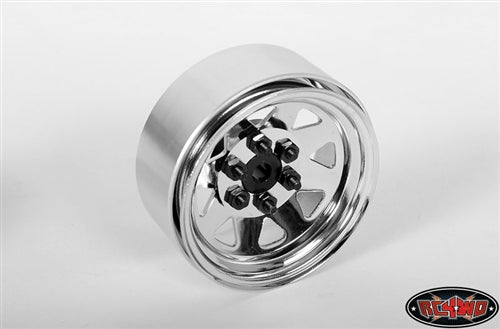 RC4WD 6 Lug Wagon 1.9" Steel Stamped Beadlock Wheels (Chrome) (4)