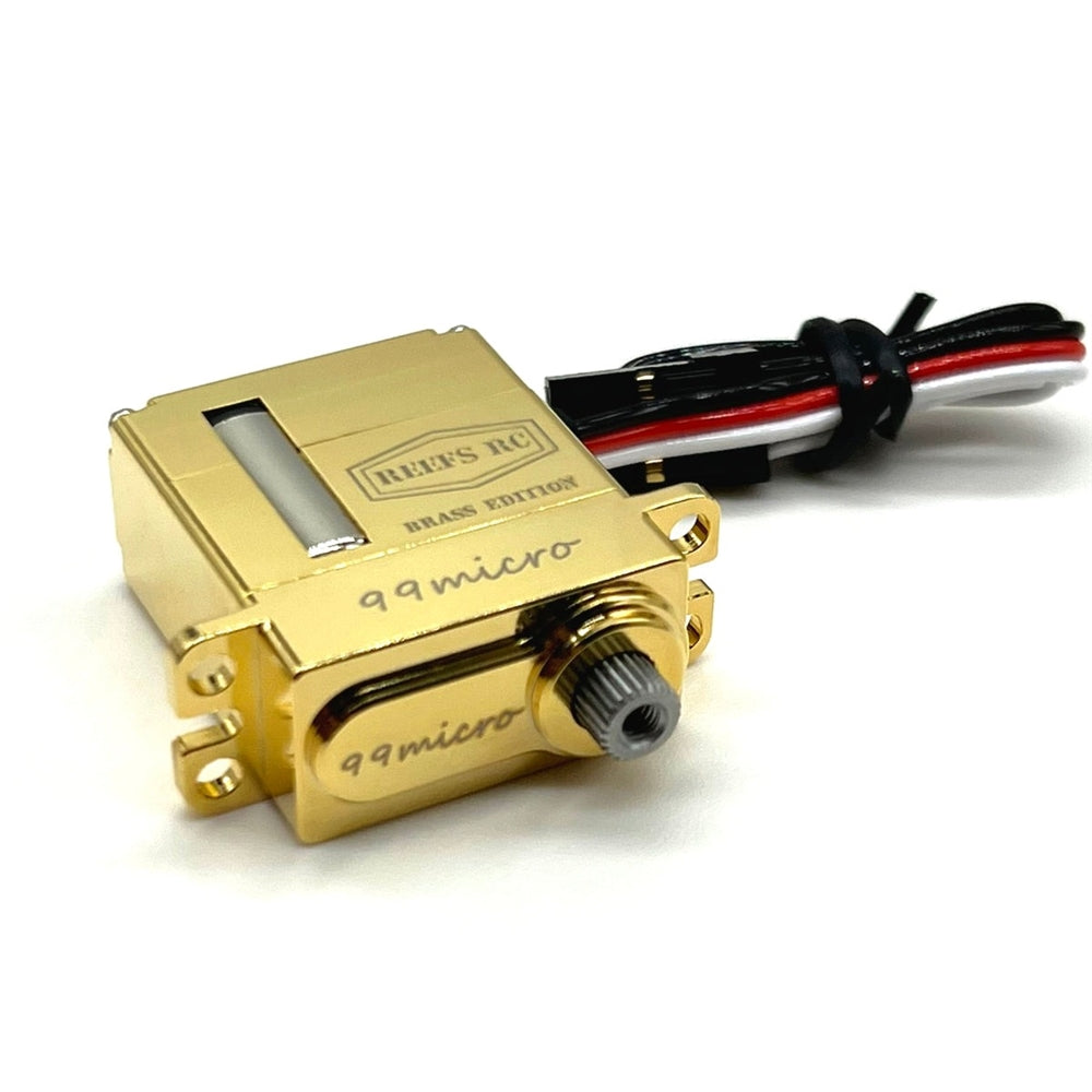 REEFS RC 99 Micro High Torque Digital HV Coreless Servo - Brass Edition