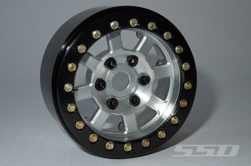 SSD RC Single 1.9" Assassin Beadlock Wheel (Silver) (1)