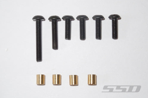 SSD RC Pro Aluminum Knuckles for SCX10 II (Black)
