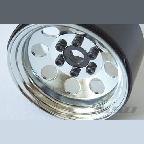 SSD RC Single 1.9" Steel 8 Hole Beadlock Wheel (Chrome) (1)