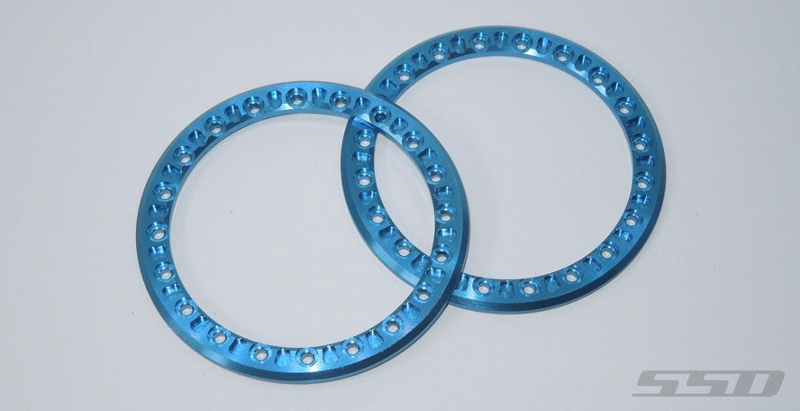 SSD RC 2.2'' Blue Aluminum Beadlock Rings (2)