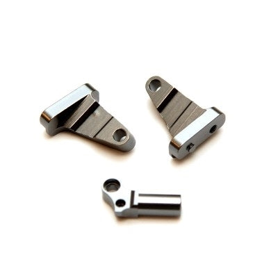 STRC Aluminum Center Transmission Mounting Blocks SCX10 II (3 pcs) (Gun Metal)