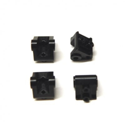 STRC Aluminum Lower Shock/Suspension Link Mount SCX10 II (4 pcs) (Black)