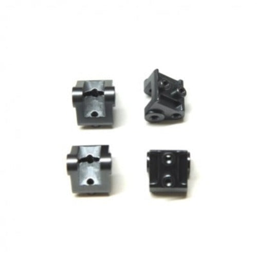 STRC Aluminum Lower Shock/Suspension Link Mount SCX10 II (4 pcs) (Gun Metal)