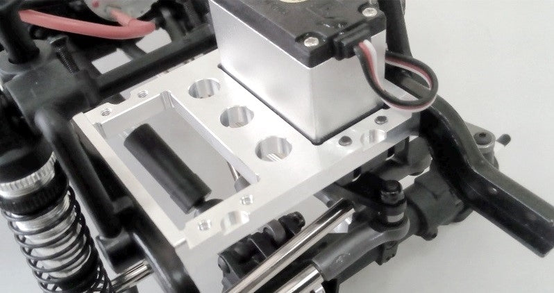 STRC Aluminum Servo Mount Tray for Element Enduro - Black