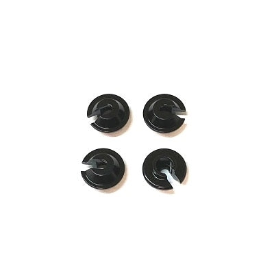 STRC Brass Lower Shock Spring Retainer - Black (4)