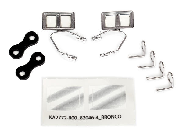 Traxxas Mirrors Side Chrome (left & right)
