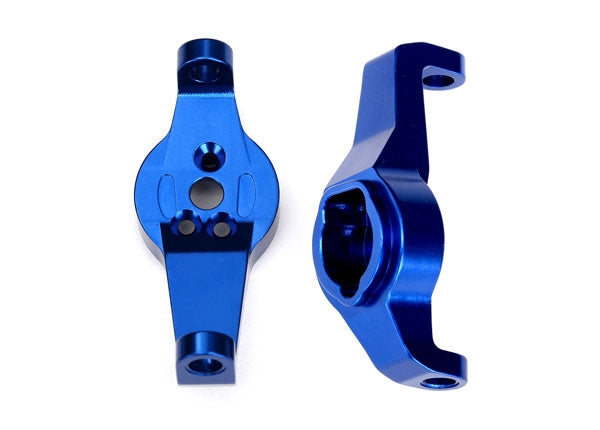 Traxxas Aluminum Caster Blocks (portal drive) Blue Left & Right TRX-4