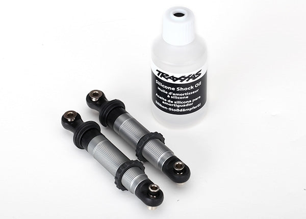 Traxxas Shocks GTS silver aluminum (assembled with spring retainers) (2) TRX-4