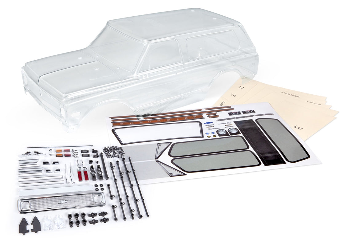 Traxxas Complete Body Set, 1972 Chevrolet Blazer - Clear