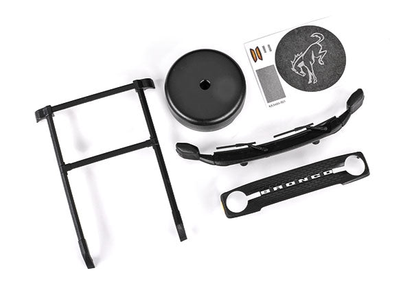 Traxxas Roof rack, spare tire cover, cowl, grille for TRA9711 body