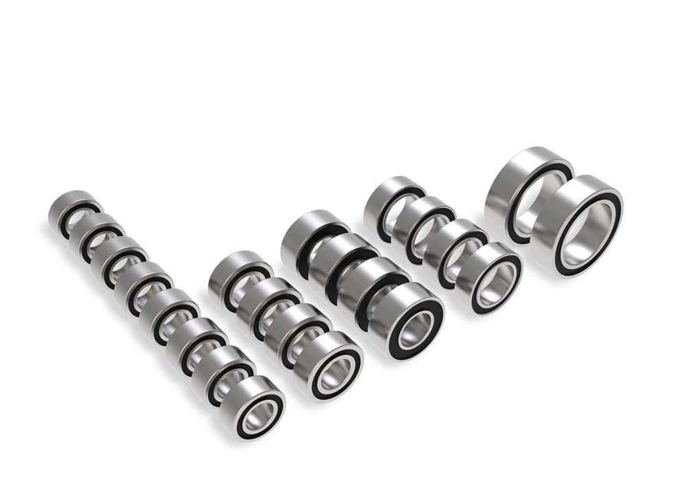 Traxxas Ball bearing set, black rubber sealed, complete, TRX-4M