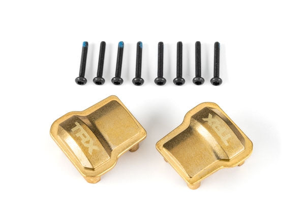 Traxxas Differential Covers, Brass (8g each), TRX-4M (2)