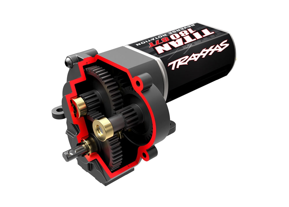Traxxas Transmission, complete with motor, low range (crawl), TRX-4M