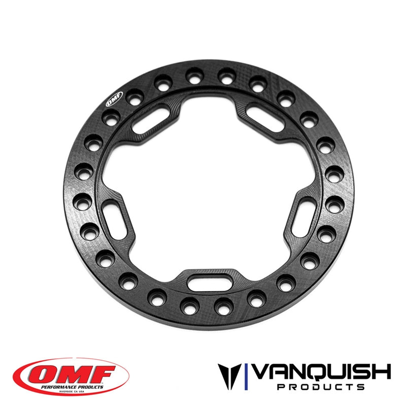 Vanquish Products OMF 1.9" Phase 5 Beadlock Black Anodized (1)