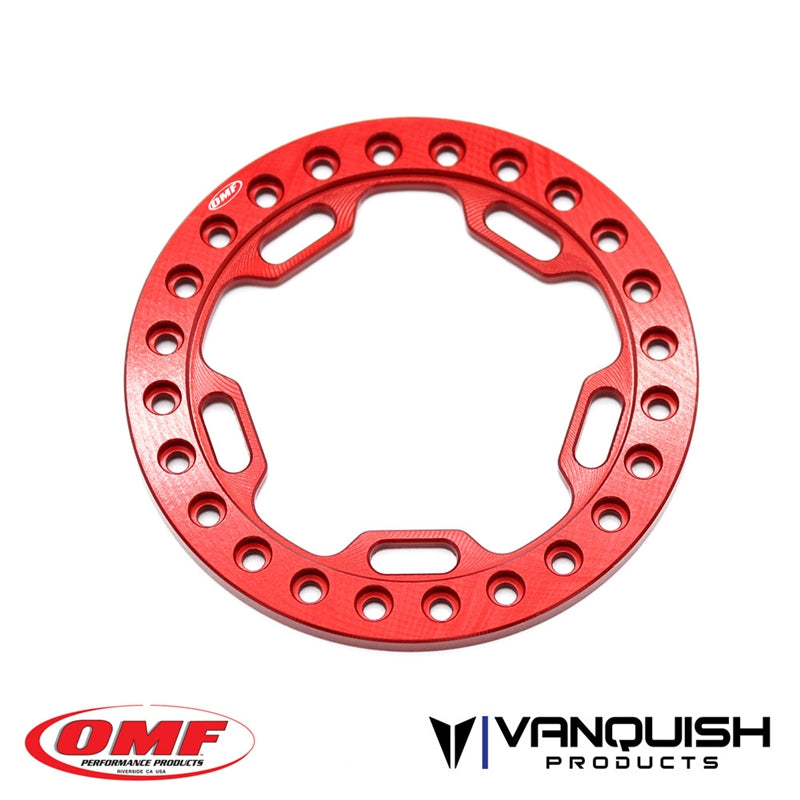 Vanquish Products OMF 1.9" Phase 5 Beadlock Red Anodized (1)