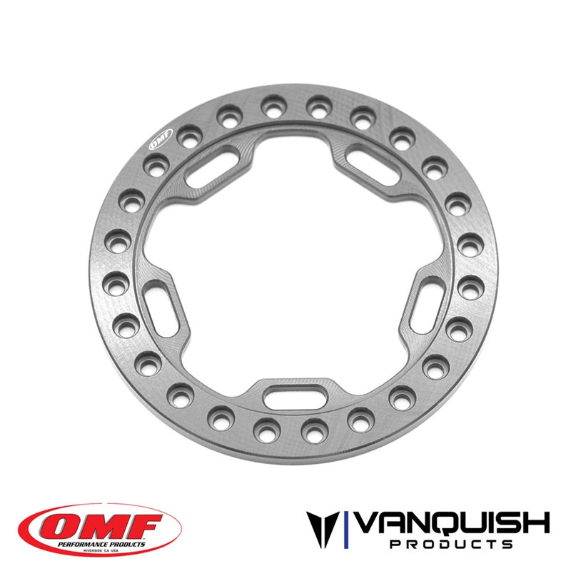 Vanquish Products OMF 1.9" Phase 5 Beadlock Grey Anodized (1)