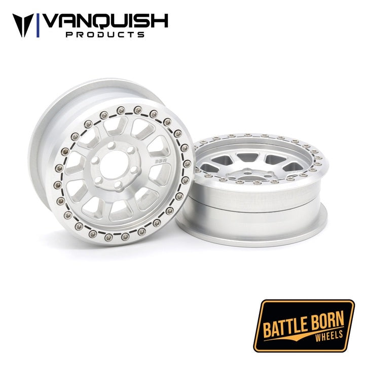Vanquish Products Battle Born Wheels 2.2" Sierra Wheels Clear Anodized (2)