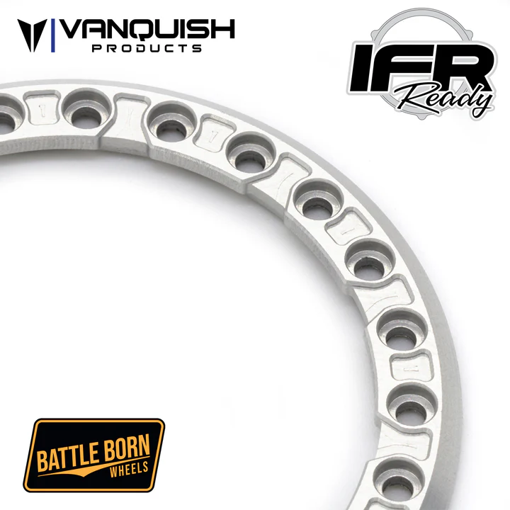 Vanquish Products Battle Born Wheels 1.9" Notched Beadlock Ring - Clear (1)