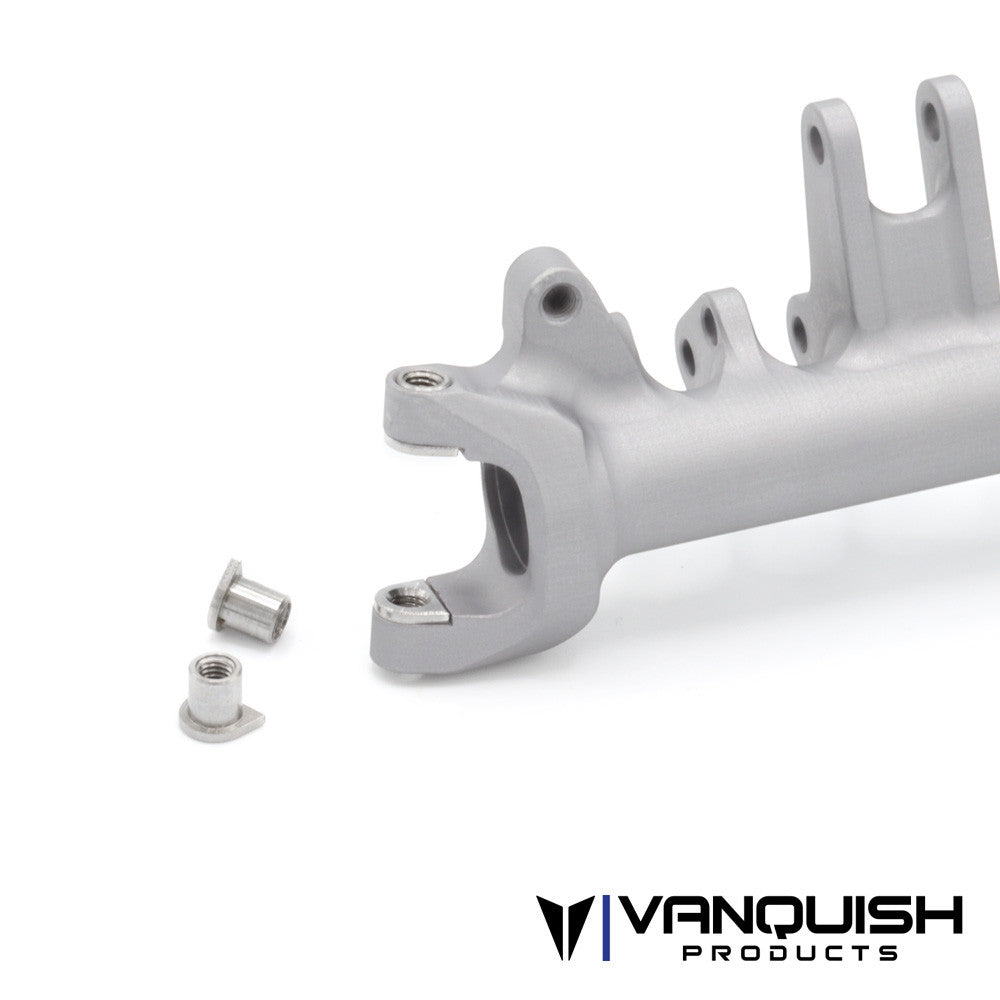 Vanquish Products Currie VS4-10 F9 Front Axle Clear Anodized