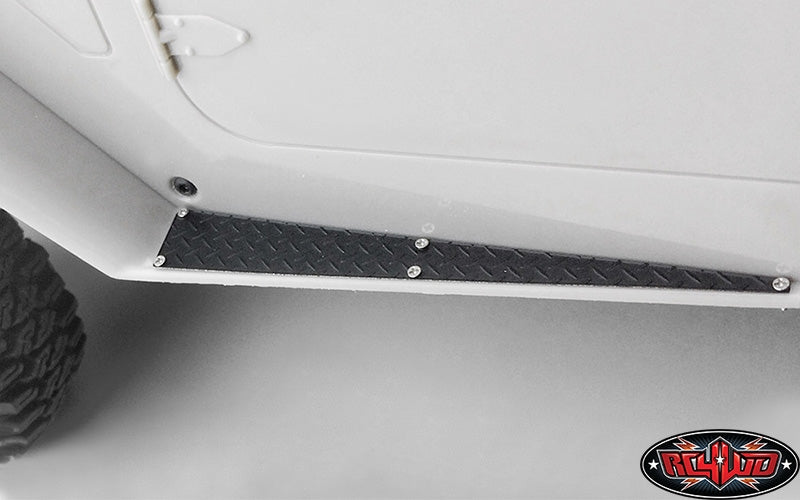 RC4WD Metal Side Diamond (B) Plates for RC4WD Cruiser Body (Black)