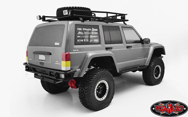 RC4WD Tube Rear Bumper for Axial SCX10 II XJ (Black)