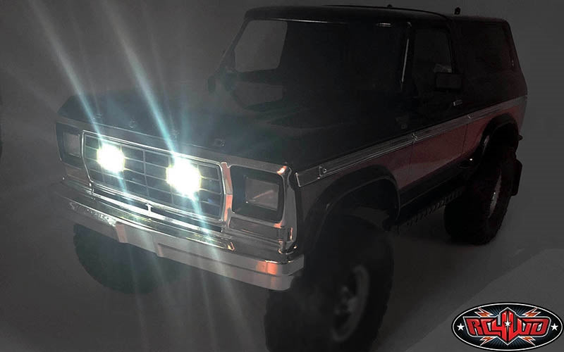 RC4WD Front Grille Fog Lamps for Traxxas TRX-4 '79 Bronco Ranger XLT